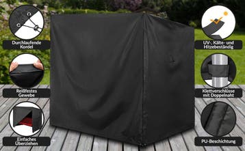 Afdekzeil Schommelbank Antraciet 185x117x170150cm (Stoelen), Verzenden, Nieuw