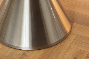 Ronde eettafel ELEGANCIA 130cm zwart marmer chroomstaal met, Ophalen of Verzenden, Nieuw