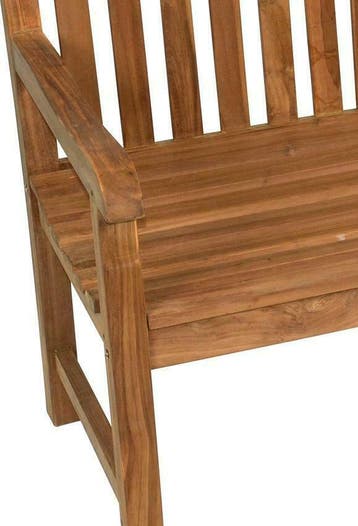 Tuinbank 2 persoons 130 cm teakhout - tuinbanken teak hout, 3 zitplaatsen, Nieuw, Ophalen of Verzenden, Bank