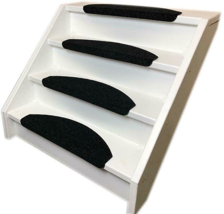 Trapmat Solid Zwart 56x17x3,5cm, Huis en Inrichting, Stoffering | Vloerbedekking, Zwart, Overige kleuren, minder dan 10 m², Nieuw