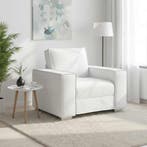 vidaXL Sofa Stoel Wit 100 cm Nep Leer, Huis en Inrichting, Banken | Bankstellen, Verzenden, Nieuw, Leer, Minder dan 150 cm