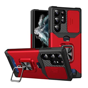 Samsung Galaxy A13 - Card Slot Hoesje met Kickstand en, Verzenden, Nieuw