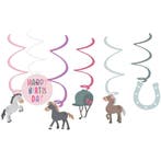 Hangdecoratie Paarden Happy Horses (6st), Ophalen of Verzenden, Nieuw