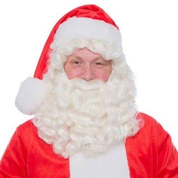 Kerstman baard kanekalon, Verzenden, Nieuw, Feestartikel