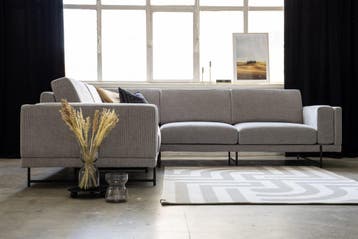 model boho, Huis en Inrichting, Banken | Bankstellen, Hout, 125 tot 150 cm, Verzenden, Hoekbank