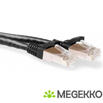 ACT Zwarte 20 meter LSZH SFTP CAT6A patchkabel snagless met, Verzenden, Nieuw