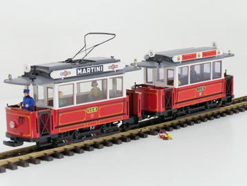 LGB 2036 & 3600 Strassenbahn Triebwagen mit Beiwagen (Tram), Gebruikt, Overige typen, Ophalen of Verzenden, LGB