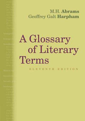 A Glossary of Literary Terms 9781285465067 M. H. Abrams, Verzenden, Gelezen, M. H. Abrams