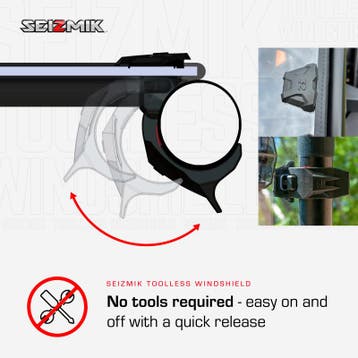 Seizmik 21-25 Honda Talon/4 Tool-less Front Windshield, Ophalen of Verzenden