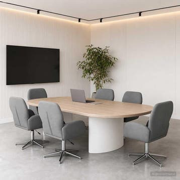 vidaXL Draaiende Bureaustoelen 6 st 54 x 58 x 90 cm, Verzenden, Nieuw