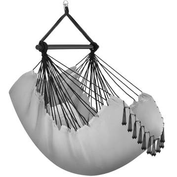 Hangstoel Malika, boho-stijl, draagkracht 150kg - grijs, Verzenden, Nieuw