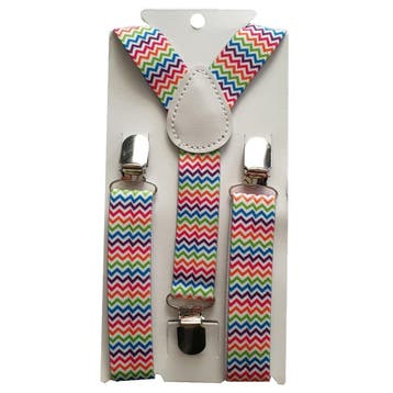 Fako Fashion - Kinder Bretels - Print - Wacky - 65cm -, Kinderen en Baby's, Verzenden, Nieuw