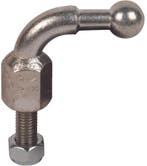 Haakse vaste kogelpunt D20mm met draadstift M16x45m - 707645, Verzenden, Nieuw, Overige typen