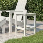 vidaXL Tuintafel Adirondack 38x38x46 cm HDPE wit, Tuin en Terras, Tuintafels, Verzenden, Nieuw