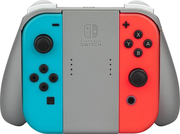 Nintendo Switch Joy Con Charging Grip Plus - Grijs -, Spelcomputers en Games, Spelcomputers | Overige, Zo goed als nieuw, Ophalen of Verzenden