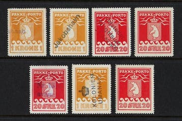 Groenland 1915/1937 - IJsberen pakketpostzegels, Gestempeld