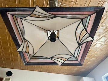 Plafondlamp - Glas-in-lood - Tiffany-stijl