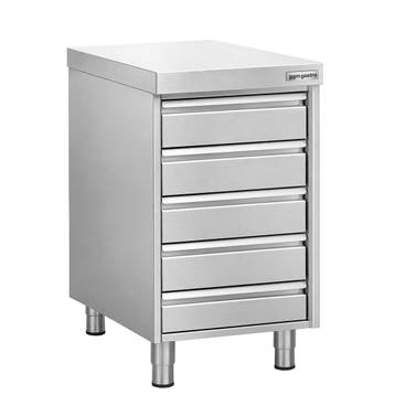 GGM Gastro | Ladenkast - RVS - met 5 laden - 500x700mm |, Zakelijke goederen, Horeca | Keukenapparatuur, Verzenden, Nieuw in verpakking
