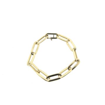 Gouden closed forever armband. (Schakelarmband), Ophalen of Verzenden, Gebruikt, Goud, Goud