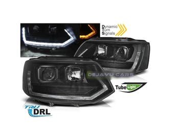T6  Xenon Look Dynamische LED Koplampen voor Volkswagen Tran, Ophalen of Verzenden