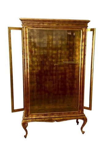 Kabinet - Antieke vitrinekast / vitrine – Louis XV-stijl, Antiek en Kunst