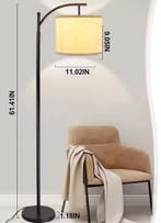 Moderne Booglamp – LED Vloerlamp met 3 Lichtkleuren, Verzenden, Nieuw