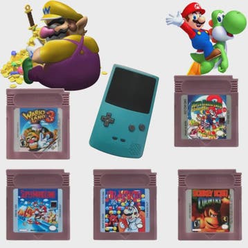 16-Bit Game Cartridge voor GBC/GBA: Wario Land, Donkey Kong, Verzenden, Nieuw in verpakking