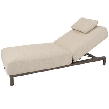 Madeira ligbed met hoofdondersteuning terre 4 Seasons, Ophalen of Verzenden, Nieuw, Aluminium