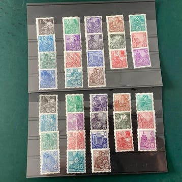 Duitse Democratische Republiek (DDR) 1953 - Vijfjarenplan :, Postzegels en Munten, Gestempeld