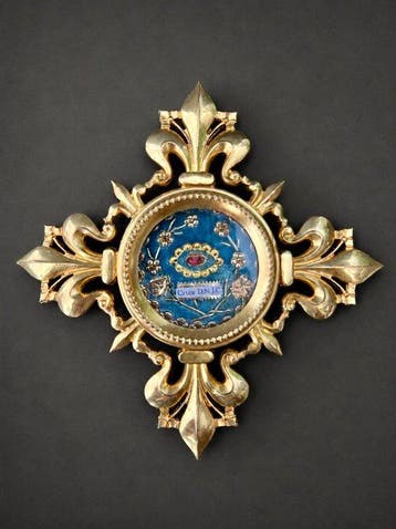 Reliekhouder - Metaal - 1850-1900 - Het Ware Kruis van