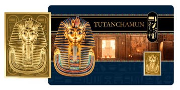 Toetanchamon | 24 karaat Gouden Munt Coincard, Verzenden