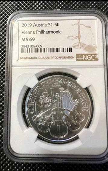 Oostenrijk. 1 1/2 Euro 2019 Wiener Philharmoniker - MS 69