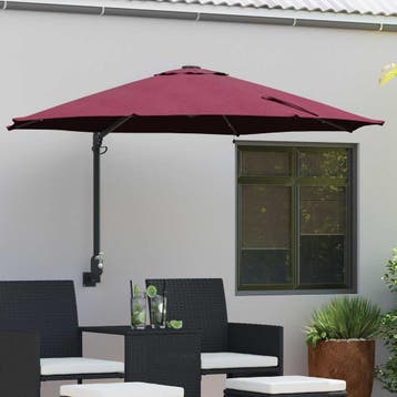 vidaXL Tuinparasol 248 x 248 x 148 cm Polyester en staal, Verzenden, Nieuw, 2 tot 3 meter