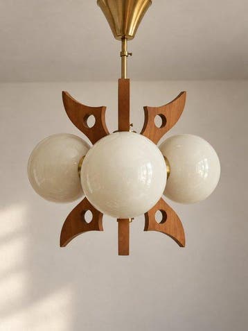 Szarvas - Plafondlamp - Opaline glas - design hanglamp o