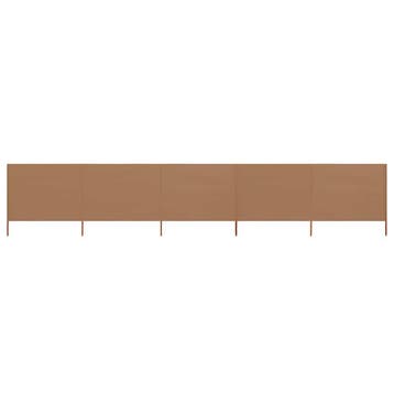 Strand windscherm 5-panelen | Tweedekansje | OP=OP, Ophalen of Verzenden, Zo goed als nieuw