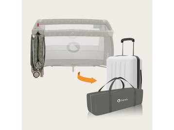 Lionelo Sven Plus - Meegroeibed - Campingbedje 127x60cm -, Caravans en Kamperen, Verzenden, Zo goed als nieuw