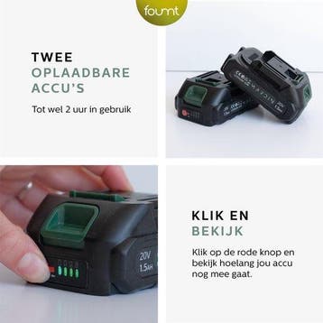 2dekans | Elektrische snoeischaar - Groen, Tuin en Terras, Hand-tuingereedschap, Ophalen of Verzenden, Zo goed als nieuw, Mardin