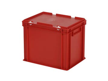 Stapelbak met deksel - 400 x 300 x H 335 mm (versterkte, Ophalen of Verzenden, Nieuw