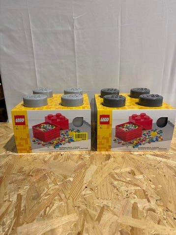 Lego Merchandise - 2x Storage Brick 4 knobs, Kinderen en Baby's, Nieuw