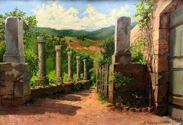 Spaanse school (XX) - Paisaje de posguerra