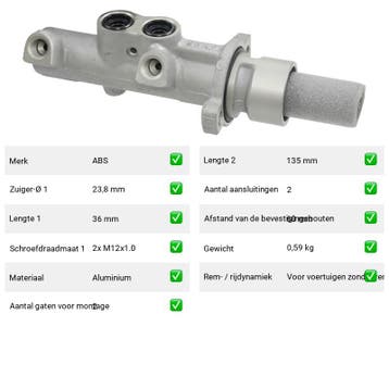 Hoofdremcilinder Ford Mondeo 2.2 TDCi (BWY) Van 2004-09 tot, Verzenden, Nieuw, Ford