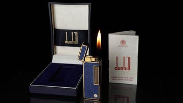 Dunill - Lapis Lazuli Pattern Rollagas Lighter - Zonder, Nieuw