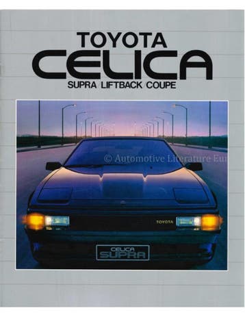 1986 TOYOTA CELICA SUPRA BROCHURE NEDERLANDS, Nieuw, Toyota, Author