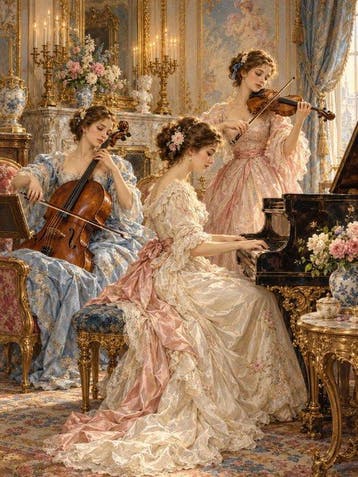 Shayer - The Ladies of the French Salon - 60x80cm - 1/1
