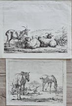 Karel Dujardin (Amsterdam 1622 – Venezia 1678) - Lot with 2, Antiek en Kunst