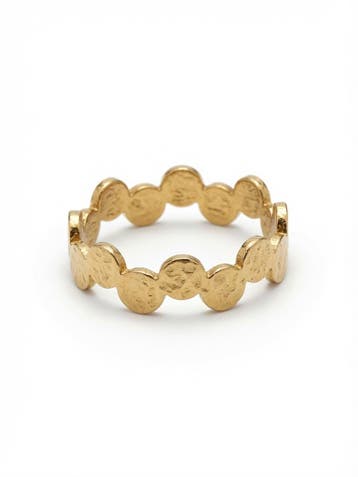 Goud-Stijl Vergulde Meerdere Cirkel Ring, IJzer of Staal, Nieuw, Ophalen of Verzenden, Dame of Heer