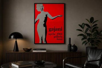 Gajani - Pop Art Galleria Forni Bologna - Jaren 1970, Antiek en Kunst, Kunst | Tekeningen en Foto's