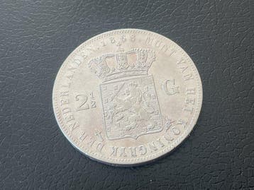 Nederland. Willem III. 2 1/2 Gulden 1868 (Zonder