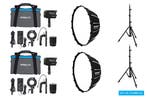 Nanlite Forza 60B II Bi-Colour LED Dual Kit (2 lampstatieven, Ophalen of Verzenden, Nieuw, Overige typen