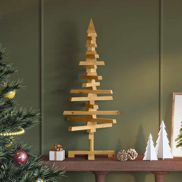 vidaXL Houten kerstboom KOTKA Massief grenenhout, Verzenden, Nieuw